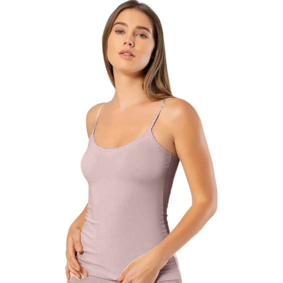 Bodymist Grey Cotton Camisole Pack of 1