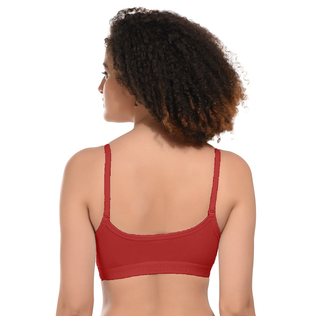 Pack Of 1 Non-Padded Bra — Maroon