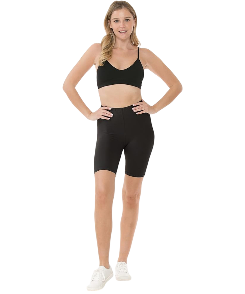 Bodymist Cycling Shorts Pack of 1 — Black